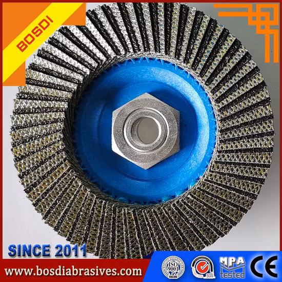 Bosdi Abrasives Flap Disc/Flap Wheel,Mop Disk,Grinding Wheel,Grinding Disc,Grinding Tools,Sanding Disc,Flexbile T27 Zirconinum Flap Disc for Stainless Steel
