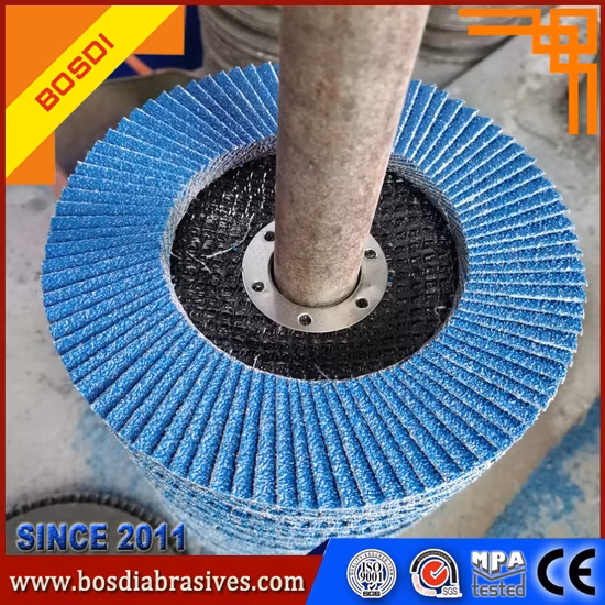 Bosdi Abrasives Flap Disc/Flap Wheel,Mop Disk,Grinding Wheel,Grinding Disc,Grinding Tools,Sanding Disc,Flexbile T27 Zirconinum Flap Disc for Stainless Steel